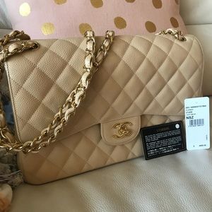 SOLD SOLD Authentic Beige Classic Chanel